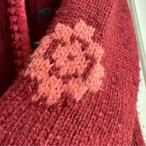 Sundance Burgundy Tayen Coatigan Sz S - Picture 4 of 8